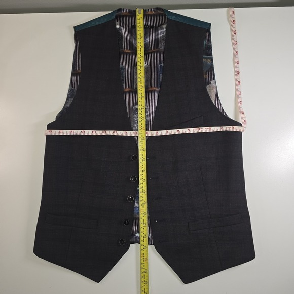 Ted Baker London Pippin W Vest Men's Size 4 (38R) | Modern Fit Wool Blend Woven - Picture 6 of 14